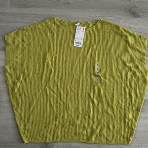 Uniqlo Lacy Boat Neck Short Sleeve Sweater Women Size S